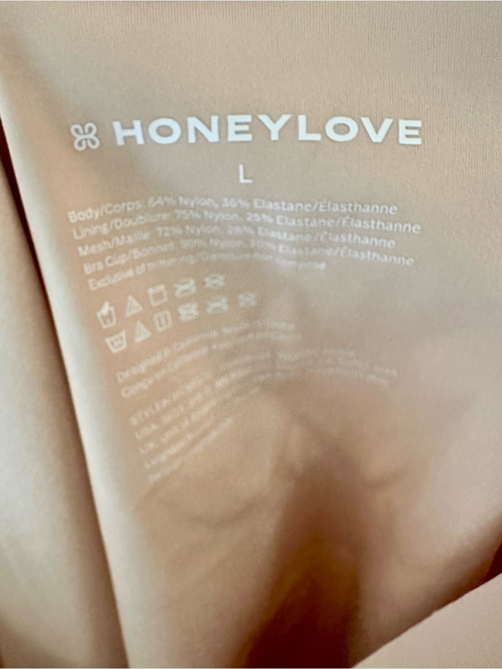 Honeylove Seamless Sculpting Lift Wear Pink Nude Shaping Tank Top Sz L - Picture 5 of 14